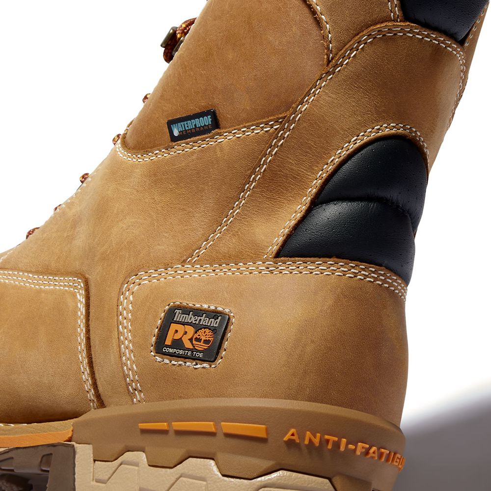 Bocanci De Muncă Timberland Barbati Maro/Negrii - Pro® Boondock 8\" Comp Toe - Romania - NVSFKG975